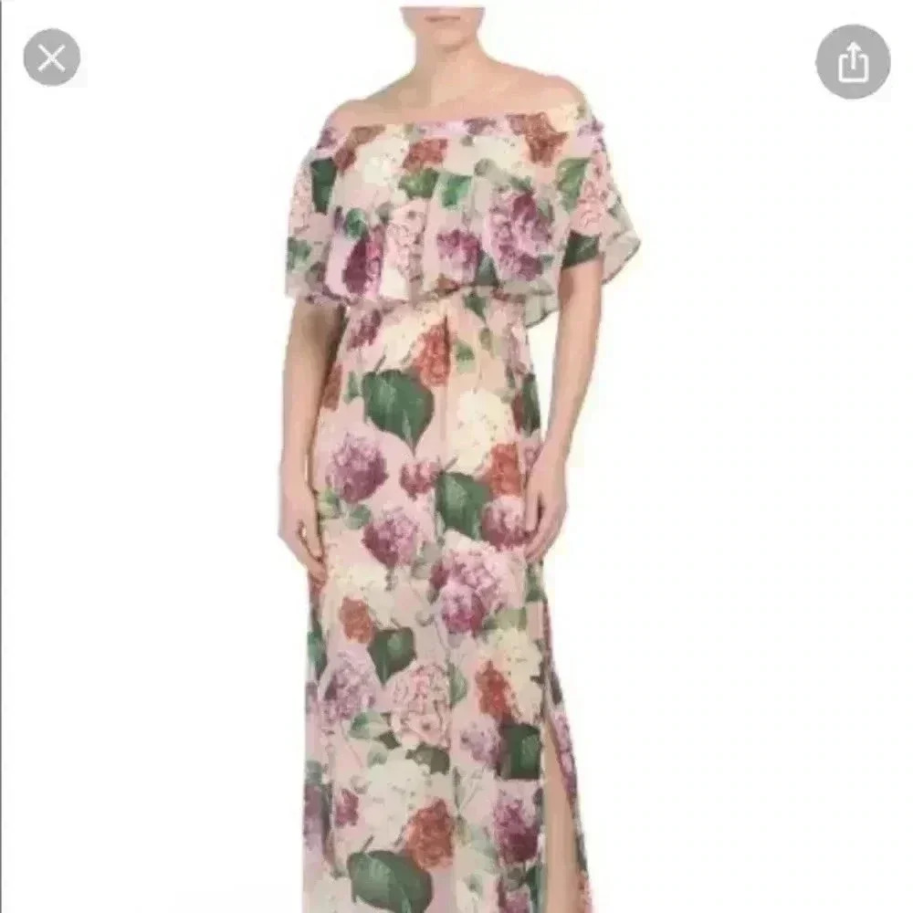 Show Me Your Mumu XS Maxi Dress Off the Shoulders